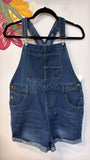Merokeety Denim Short Overalls, L