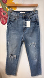 Eunina Ally Straight Crop 26" Inseam Jeans, 7/28