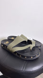 Gianni Bini Green Leather Sandals, 8.5