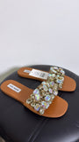 Steve Madden Brown Jeweled Sandals, 6