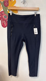 Athleta Navy 25" Inseam Leggings, M Petite