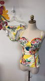 New Kenneth Cole 2pc Yellow Swimsuit, S/M (top small, bottoms medium)