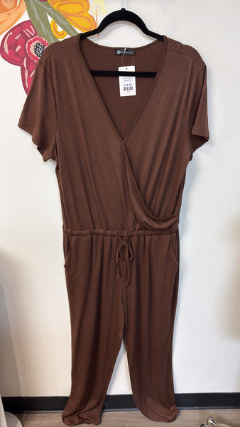 Pretty Garden Brown Jumpsuit, XL
