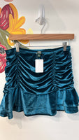 Wild Fable Blue Velvet Skirt, M