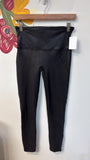 Spanx Black Shiny Leggings, L