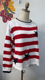 Talbots Red/White/Blue Sweater, L