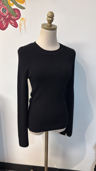 Banana Republic Bell Sleeve Black Sweater, XXS