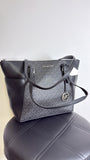 Michael Kors Black Signature Shoulder Bag, 14.5"x9.5"