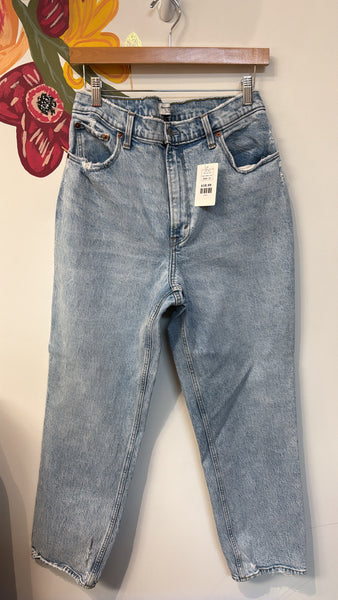 Abercrombie & Fitch 90s Straight High Rise Jeans, 12