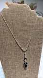Silver/Black Necklace, 16"-18"