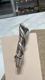 Vintage Tussie Mussi Posey Pewter Pin Brooch, 2"