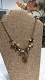 Graziano Magnetic Clasp Victorian Necklace, 17"