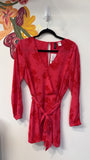 H&M Pink Split Sleeve Romper, 10