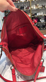 Coach Red Style 57902 Nylon Crossbody Satchel, 13.75"x12"