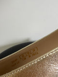 Stuart Weitzman Gold Emilia Mary Jane Flats, 7.5 (retail $395)