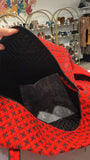 New Vera Bradley Red/Black Concerto Large Duffel Bag Carry-on, 21"x11"