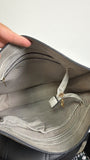 Jen & Co Gray Faux Leather Crossbody Bag, 11.5"x12"