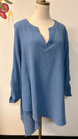 Ali Miles Blue Top, 2X