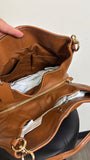 New Coach Brown Leather Phoebe Crossbody Bag, 12"x11"
