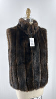 Giacca Brown Faux Fur Vest, M