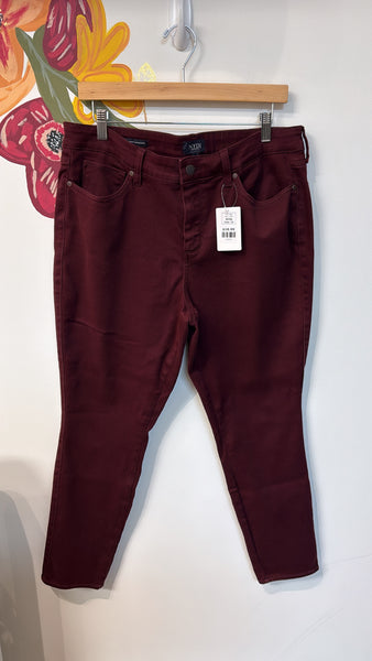 NYDJ Burgundy Ami Jeans, 14