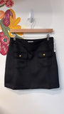 Loft Black Wool Blend Skirt, 8 Petite