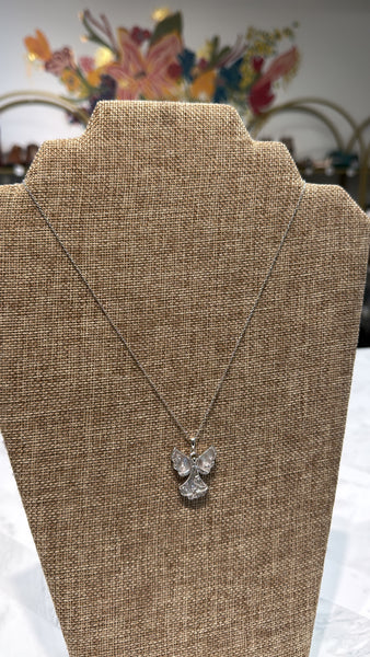 Sterling Silver Angel "Always by Your Side" Necklace, 18"-20"