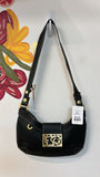 New Tous Black Leather Shoulder Bag, 12"X7" (retail $299)