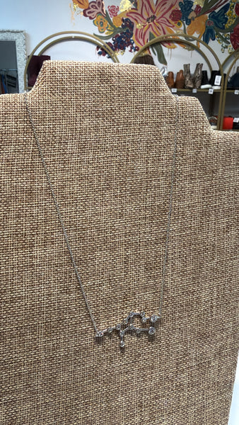 Sterling Forever Virgo Silver Plated Necklace, 16"-18"