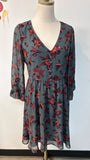 Madewell Green Print Dress, 4