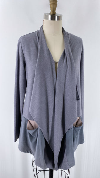 Logo Lounge Gray Cardigan, S