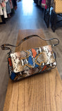 Snake Print Shoulder Bag