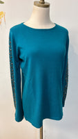 New Milano Teal Sweater, M