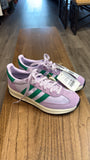 New Adidas Purple/Green run 70s 2.0 Shoes, 6.5