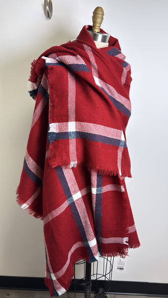 Mudpie Wrap Scarf Plaid , One Size