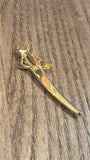 Star Gold Brooch, 3.75"