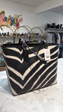 Coach Zebra Print Shoulder Bag, 18"x12"