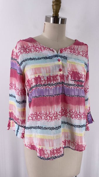 New Christopher & Banks Print Top, S Petite