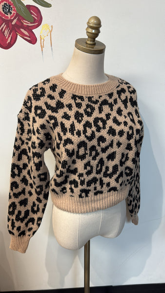 Animal Print Sweater, XS