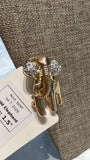 Gold Elephant  Brooch, 1.5"