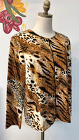 Investments Animal Print Jacket, L