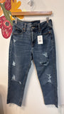 New Old Navy High Rise Slouchy Straight Button Fly Jeans, 2