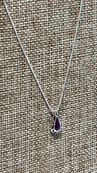 Sterling Silver Necklace, 18"