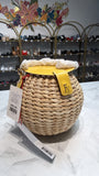 New Frances Valentine Yellow Honeypot Bag, 7"x8"