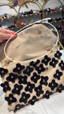 Henri Bendel Black/Cream Crossbody Clutch, 11"x8.25"