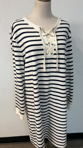 Old Navy Navy Stripe Dress, XL