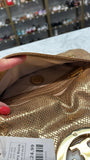 Tory Burch Gold Crossbody Bag, 11"x6.25"
