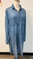 Andrea Jovine Chambray Dress, XL