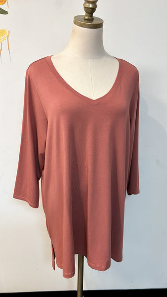 Tahari Pink Top, 1X