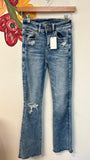 American Eagle Hi Rise Artist Flare Jeans, 00 Long